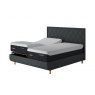 TEMPUR® Arc™ Adjustable Bed with Quilted Headboard - Dark Stone
