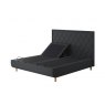 TEMPUR® Arc™ Ergo™ Smart Base with Quilted Headboard - Dark Stone