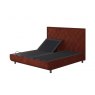 TEMPUR® Arc™ Ergo™ Smart Base with Quilted Headboard - Copper Velvet