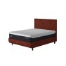 TEMPUR® Arc™ Ottoman Bed with Quilted Headboard - Copper Velvet
