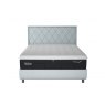 TEMPUR® Arc™ Ottoman Bed with Quilted Headboard - Stone