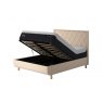 TEMPUR® Arc™ Ottoman Bed with Quilted Headboard - Sand