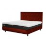 TEMPUR® Arc™ Static Disc Bed with Quilted Headboard Copper Red