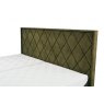 TEMPUR® Arc™ Static Disc Bed with Quilted Headboard Dark Green