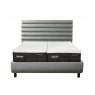 TEMPUR® Arc™ Ergo™ Smart Base with Vectra Headboard Stone Grey