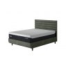 TEMPUR® Arc™ Ottoman Bed with Vectra Headboard - Dark Green Velvet