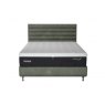 TEMPUR® Arc™ Static Disc Bed with Vectra Headboard - Dark Green Velvet (2)