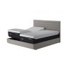 TEMPUR® Arc™ Static Disc Bed with Vectra Headboard - Warm Stone