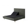 TEMPUR® Arc™ Ergo™ Smart Base with Vertical Headboard - Dark Green Velvet
