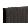 TEMPUR® Arc™ Ergo™ Smart Base with Vertical Headboard - Dark-Grey Velvet