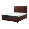 TEMPUR® Arc™ Ottoman Bed with Vertical Headboard Copper Red