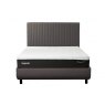 TEMPUR® Arc™ Ottoman Bed with Vertical Headboard Warm Grey