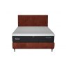 TEMPUR® Arc™ Ottoman Bed with Vertical Headboard - Copper Velvet