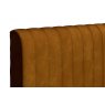 TEMPUR® Arc™ Ottoman Bed with Vertical Headboard - Gold Velvet