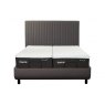 TEMPUR® Arc™ Static Disc Bed with Vertical Headboard Dark Stone