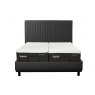 TEMPUR® Arc™ Static Disc Bed with Vertical Headboard Dark Grey