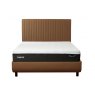 TEMPUR® Arc™ Static Disc Bed with Vertical Headboard Brown