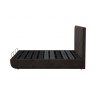 TEMPUR® Arc™ Static Disc Bed with Vertical Headboard - Dark Grey Velvet