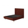TEMPUR® Arc™ Static Disc Bed with Vertical Headboard - Copper Velvet