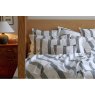Lennox Duvet Cover - Ebony & White Striped