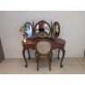 Louis XV Dressing Table, Mirror and Floral Chair Set - Ex Display
