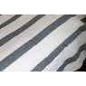 Lennox Flat Sheet - Ebony & White Striped