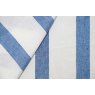Lennox Flat Sheet - Majorelle Blue & White Striped