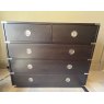 Greenwich 5 Draw Chest - Black/Nickel - Ex Display