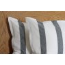 Lennox Stripe Pillowcase Pair - Ebony & White