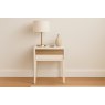 Cimarosa Bedside Table - White & Brass