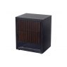 Matteo 2-Drawer Bedside Chest - Chocolate Brown & Black