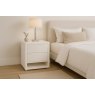 Matteo 2-Drawer Bedside Chest - White