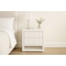 Matteo 2-Drawer Bedside Chest - White