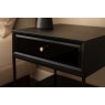 Nardini Bedside Table - Black & Glass