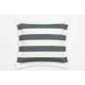 Lennox Square Striped Pillowcase - Ebony Black & White