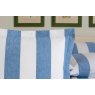 Lennox Square Striped Pillowcase - Majorelle Blue & White