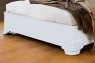 Manoir Painted Socle Sleigh Bed White