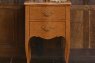 Bombe Bedside Chest Antique Pecan