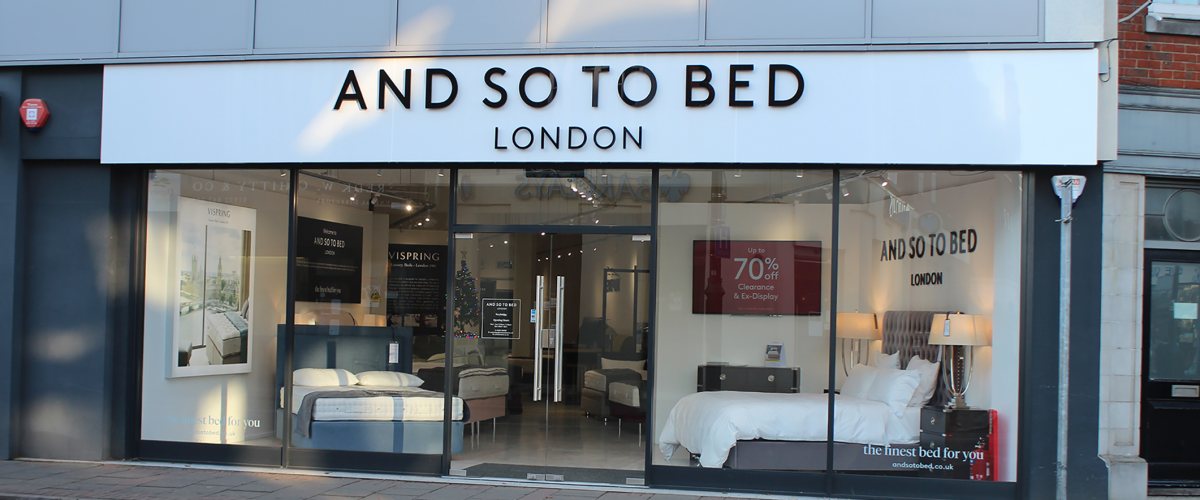 And So To Bed Weybridge Showroom