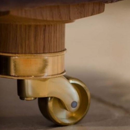 Light Brass Castor