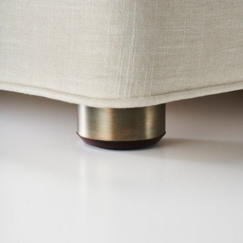 Bun Foot B2 - Mahogany & Bronze 6.5cm