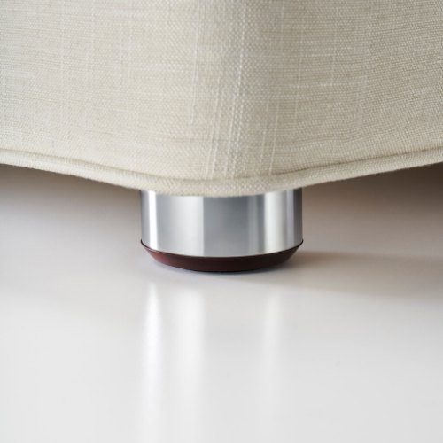 Bun Foot B2 - Mahogany & Chrome 6.5cm