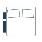 1 Continental + 1 Standard Drawer (LHF)