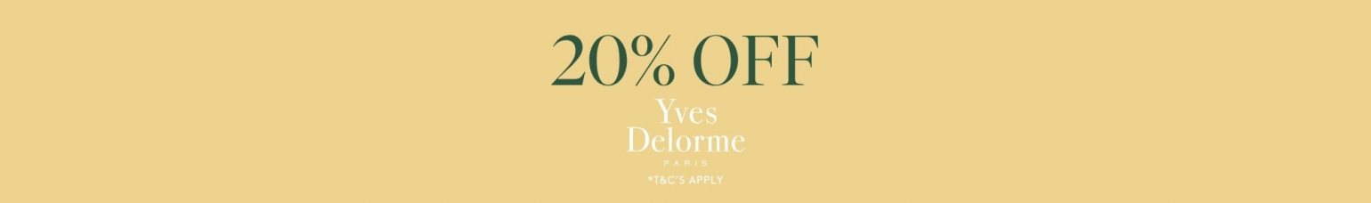 Spring Sale - 20 Percent Off Yves Delorme
