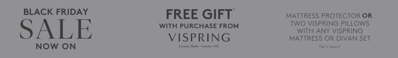 And So To Bed Black Friday Sale 2025 - Free Vispring Gift With Purchase GWP Offer