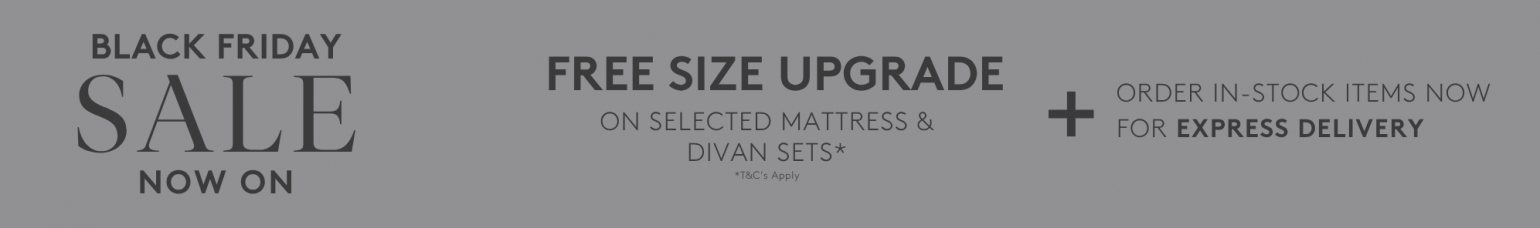 And So To Bed Black Friday Sale 2025 - Free Vispring Size Upgrade Offer