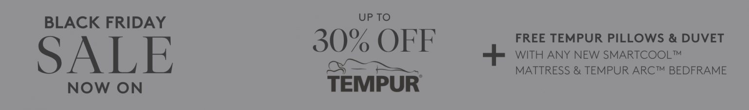 And So To Bed Black Friday Sale 2025 - Up To 30 Off Tempur Free Pillows and Duvet