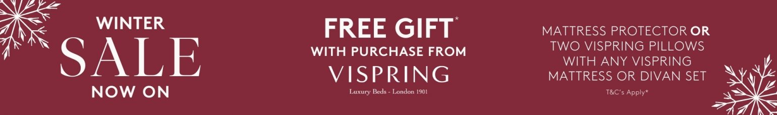And So To Bed Winter Sale Boxing Day 2025 - Free Vispring Gift With Purchase Offer