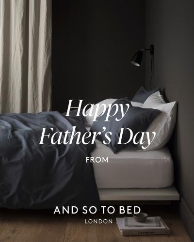 Wishing all the fathers a day of love, comfort, and well-earned rest. Happy Father's Day from And So...
