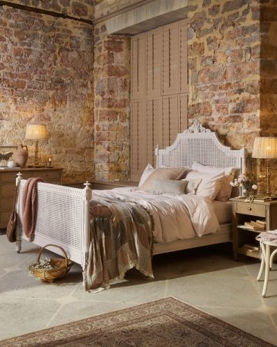 Delicate, romantic & graceful. The elegant Juliet Painted Caned bed exudes sophistication. Featured h...